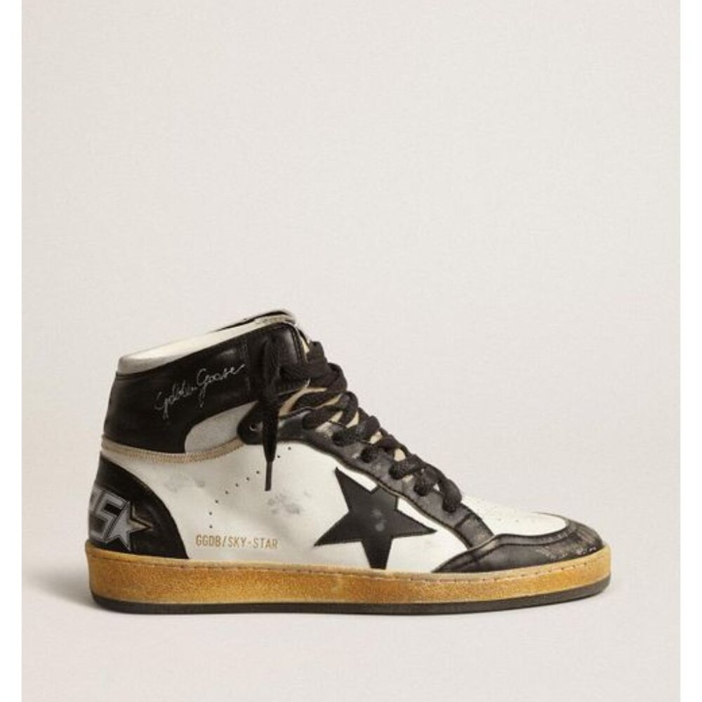 Golden Goose Black and White Sneakers